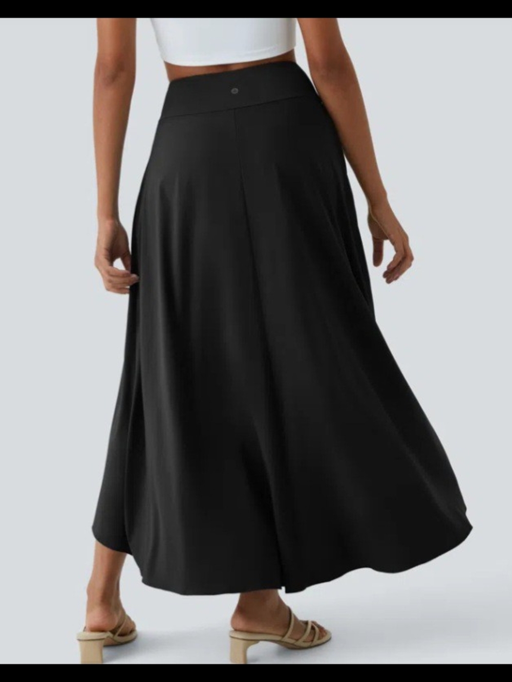 Halara Breezeful™ High Waisted High Low Ruffle 2-in-1 Flowy Quick Dry Casual - Picture 2 of 8